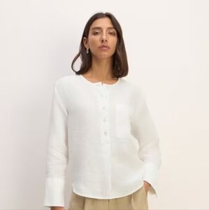 NWT Everlane Popover Shirt in Linen Size XXL